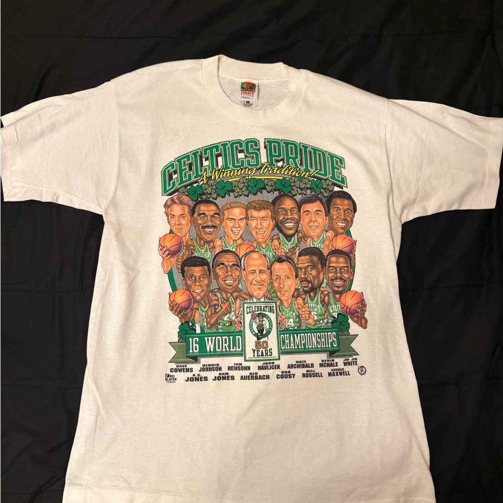 Fruit of the Loom Green and White Short Sleeve Tees